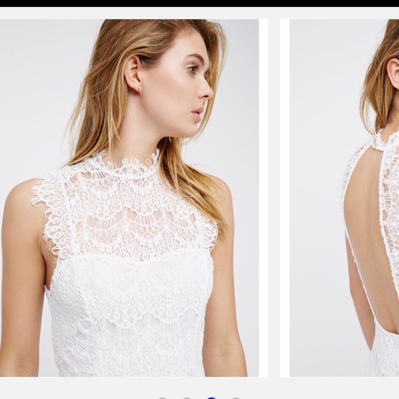 NWT Free People Intimately Daydream Lace Dress WhT - Picture 4 of 8